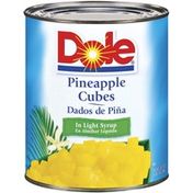 DOLE In Light Syrup #10 Pineapple Cubes