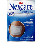 Nexcare Adhesive Pads, Sensitive Skin