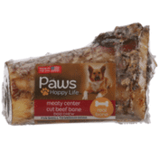 Paws Happy Life Meaty Center Cut Beef Bone Dog Chew For Small To Medium Dogs