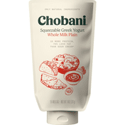 Chobani Savor Whole Milk Plain Squeezable Greek Yogurt