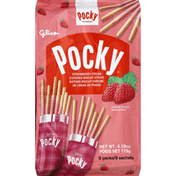 Pocky Biscuit Sticks, Strawberry Cream Covered