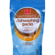 Harris Teeter Dishwashing Packs, Automatic, Citrus
