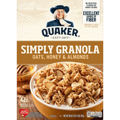 Quaker Simply Granola Oats/Honey/Almond Cereal