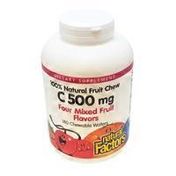 Natural Factors C Dietary Supplement, 500 Mg, Mixed Fruit
