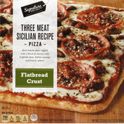 Signature Select Pizza, Flatbread Crust, Three Meat Sicilian Recipe