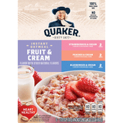 Quaker Fruit and Cream Variety Instant Oats Hot Cereal
