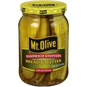 Mt. Olive Old-Fashioned Sweet Bread & Butter Sandwich Stuffers Pickles
