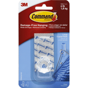 3M Command Crystal Hook, Clear, Large