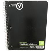 Simply Done 3 Subject College Ruled Notebook