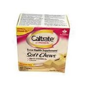 Caltrate 264325 Vanilla Flavour With Vitamin D 800 IU Supplement Soft Chews