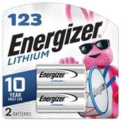 Energizer 123 Lithium Batteries, 3V Batteries