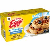 Kellogg's Nutri-Grain Frozen Waffles, Good Source of 9 Vitamins and Minerals, Blueberry