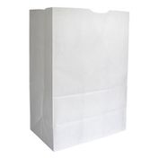 First Street 10 lb White Kraft Paper Grocery Bags