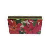 Caspari Poinsettia Painting Paper Match Box