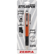 Zebra Stylus Pen, Ball Point, Medium (1.0 mm), Advanced Black Ink