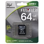 Fujifilm SDXC Card, UHS-I, 64 gb