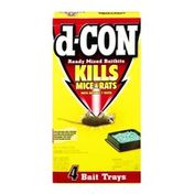 d-CON Ready Mixed Baitbits Kills Mice & Rats Bait Trays - 4 CT