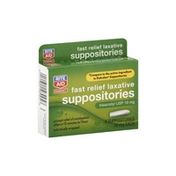 Rite Aid Pharmacy Laxative, Fast Relief, 10 mg, Suppositories, 8 suppositories