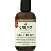 Cremo Beard & Face Wash, Cedar Forest Blend, All-in-One