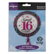 Anagram Standard Foil Balloon Sweet 16