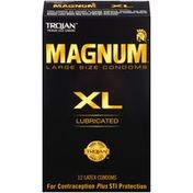 Trojan Magnum Xl Large Size Lubricated Condoms -  Count
