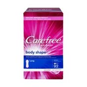 CAREFREE Acti-Fresh Body Shape Long Unscented Pantiliners- 92 CT