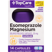 TopCare Esomeprazole Magnesium, Acid Reducer, 20 mg, Capsules