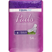 Equaline Pads, Long Length, Moderate Absorbency