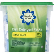 Signature Dish Detergent Packs, Citrus Scent