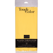 Touch of Color Tablecover, Plastic, Mimosa