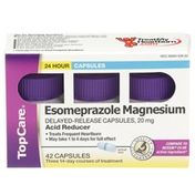 TopCare Esomeprazole Magnesium 20 Mg Acid Reducer Delayed Release Capsules
