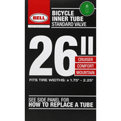 Bell Bicycle Tube, Standard Valve, 26 inches