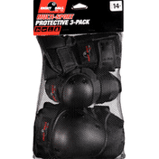 Eight Ball Multi-Sport Protective, Ages 14+, 3-Pack