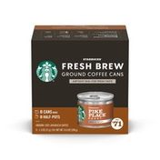 Starbucks Medium Roast Fresh Brew Ground Coffee Cans — Pike Place Roast