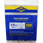 Qep Tile Spacers, 1/4 Inches, 200 Pack