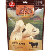 The Bow Wow Ranch Dog Chews, All Natural, Steer Ears, 3 Pack
