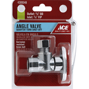 Ace Angle Valve, Quarter Turn Shut-Off