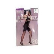 Secret Collection Size B Black Firm High Waist Shaping Pantyhose