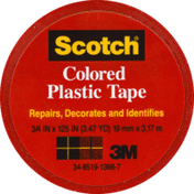 Scotch Red Colored Plastic Tape