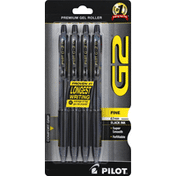 Pilot Gel Pens, Black Ink, Fine, 0.7 mm