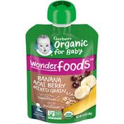 Gerber Organic for Baby Banana Acai Berry Mixed Grain Baby Food