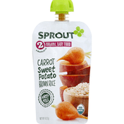 Sprout Baby Food, Organic, Carrot, Sweet Potato, Brown Rice, 2 (6 Months & Up)