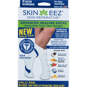 Skineez Healing Socks, Advanced, Unisex, Small/Medium, Valu Pack