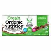 Orgain Organic Nutritional Shake, Creamy Chocolate Fudge - Ready to Drink, 16g Protein