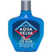 Aqua Velva After Shave, Cooling, Firms & Tones, Classic, Ice Blue