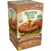 Morning Star Farms Veggie Burgers, Plant Based Protein Vegan Meat, Frozen Meal
