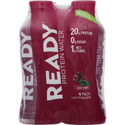 Ready Protein Water Protein Water, Black Cherry, 4 Pack