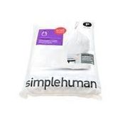 simplehuman Custom Fit Trash Can Liner, 50-60 L