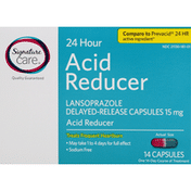 Signature Care Acid Reducer, 24 Hour, 15 mg, Capsules