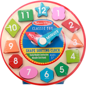 Melissa & Doug Shape Sorting Clock, Classic Toy, Ages 3+